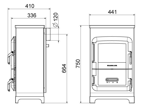 Wamsler Raumheizer RH-6 F mit geprüfter Kochfunktion schwarz/Seiten lavendel W20001096520
